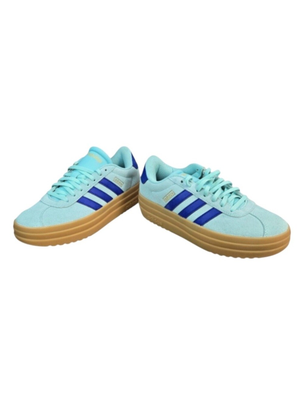 Adidad VL Court 3.0 Bold Platform Sneakers in Aqua Blue, Size 6.5 Women's NWT!